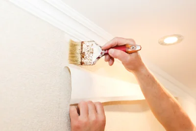 Pose de papier peint à Puilacher — revêtements muraux et toiles de verre
